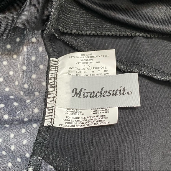 Miraclesuit Black and White Polka Dot Swimsuit - Picture 16 of 16